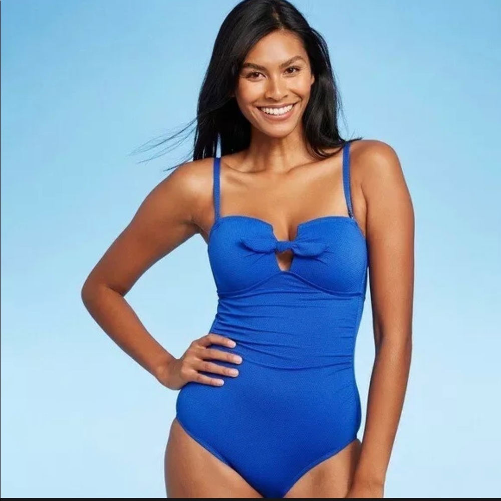 New kona sol royal blue one piece